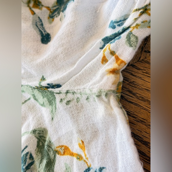 LUCKY BRAND Blouse Sz M Floral Smock Front LS Peasant Boho Soft Tunic Top - Picture 14 of 14